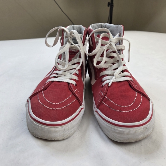 Vans Sk8-Hi Red Tiger Custom Hand Painted High Top Sneakers Size US 6.5/Women 8 - Picture 4 of 13
